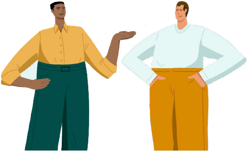 Two men having a conversation